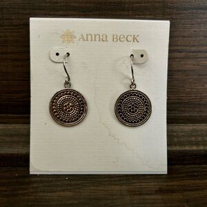 Anna Beck Silver and Gold Circle Earrings